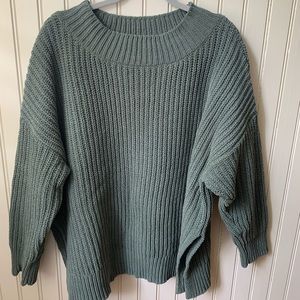 Moss green sweater by aerie